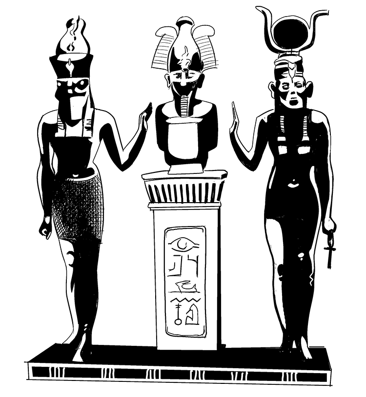 Triad of Osorkon II