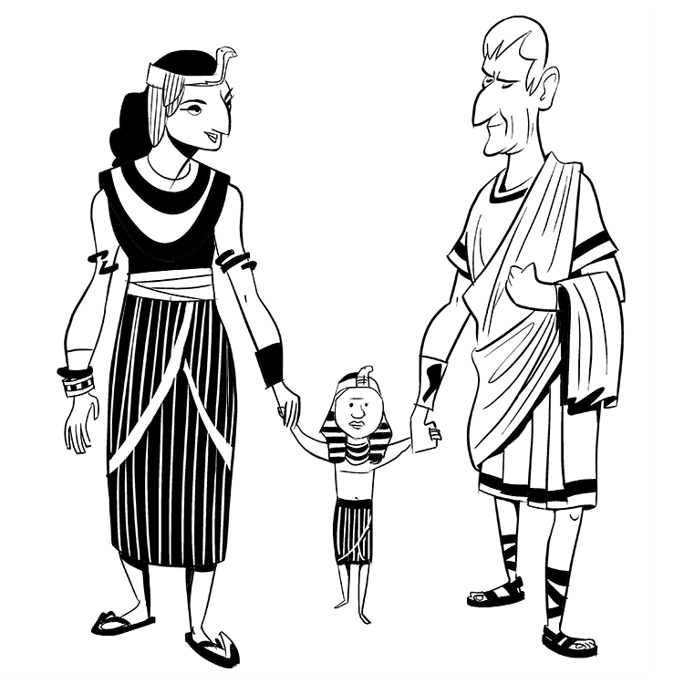 julius caesar and cleopatra clip art