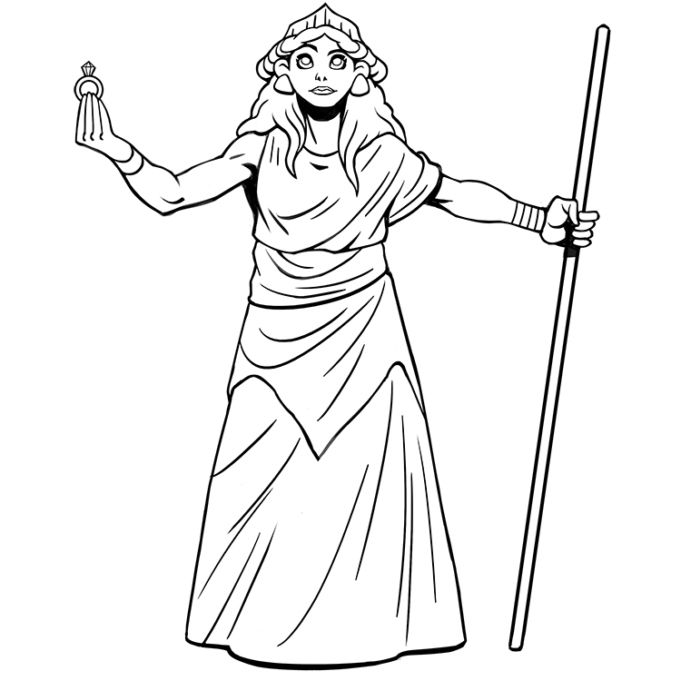 12 gods of mount olympus coloring pages