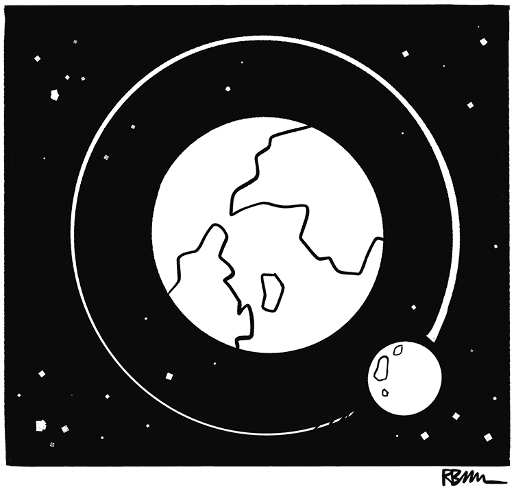 The Moon and the Earth